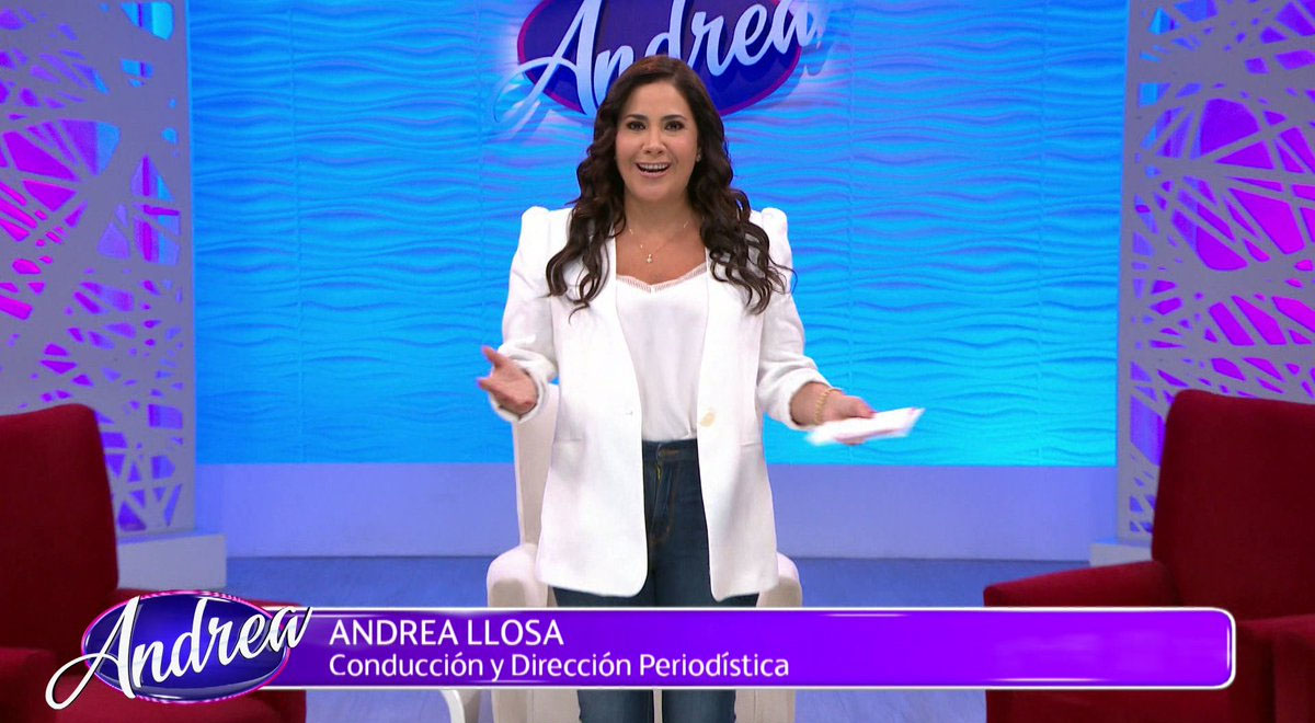 Andrea Llosa feliz con la sintonía que tiene su programa ATV El Popular