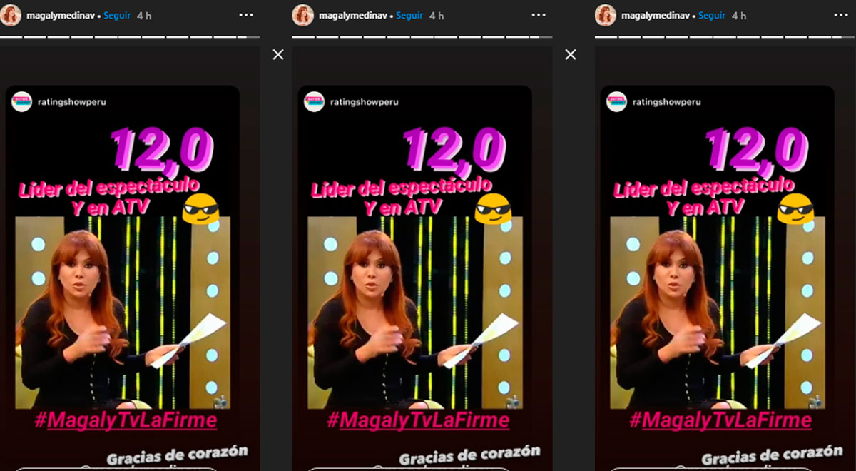 Magaly Medina Instagram Celebra Por El Rating Que Logr Con Entrevista