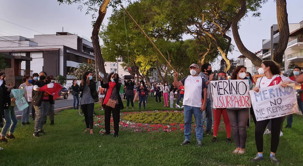 Manuel Merino Manifestantes Llegaron A Los Exteriores De La Vivienda