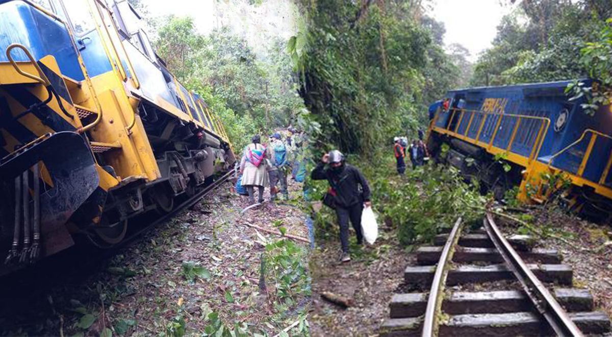 Cusco Tren con pasajeros a bordo se descarriló cerca a Machu Picchu