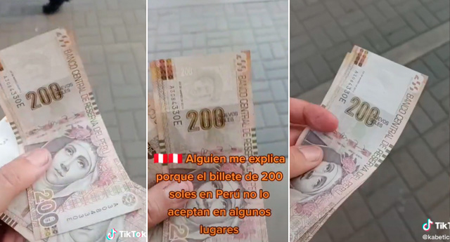 Tiktok viral Perú Venezolano pregunta por qué el billete de 200 soles