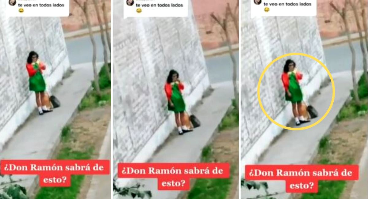 TikTok video viral Perú Chilindrina Huachana es captada en singular