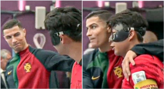 Mundial Qatar 2022 Cristiano Ronaldo Es Captado Saludando Y Abrazando