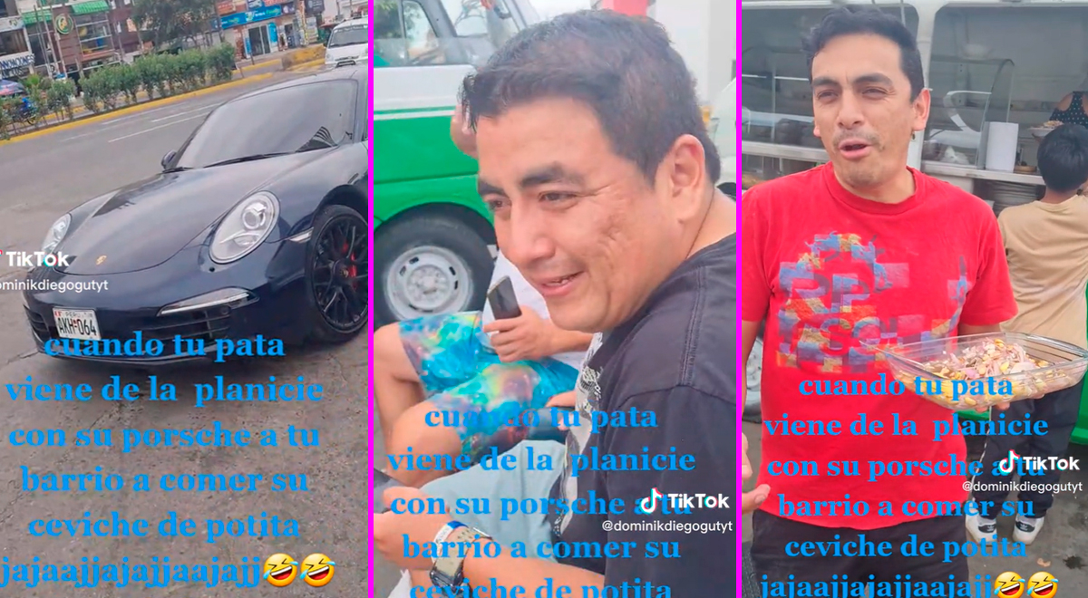 Tiktok Viral Peruano Va En Su Lujoso Porsche A Comer Ceviche De Pota