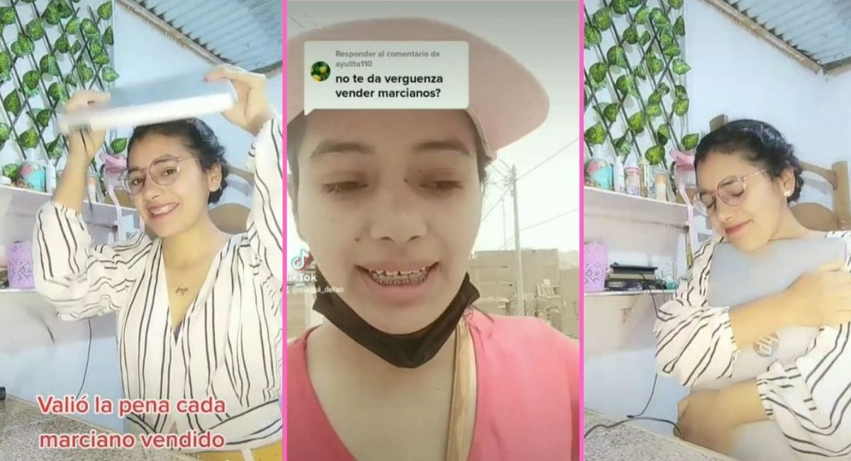 TikTok viral joven peruana que vende marcianos en las calles se compró