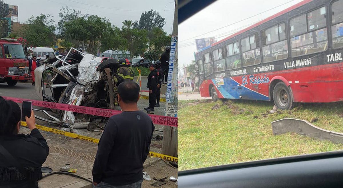 Carabayllo Bus De El R Pido Choca Contra Combi Y Deja Varios Heridos