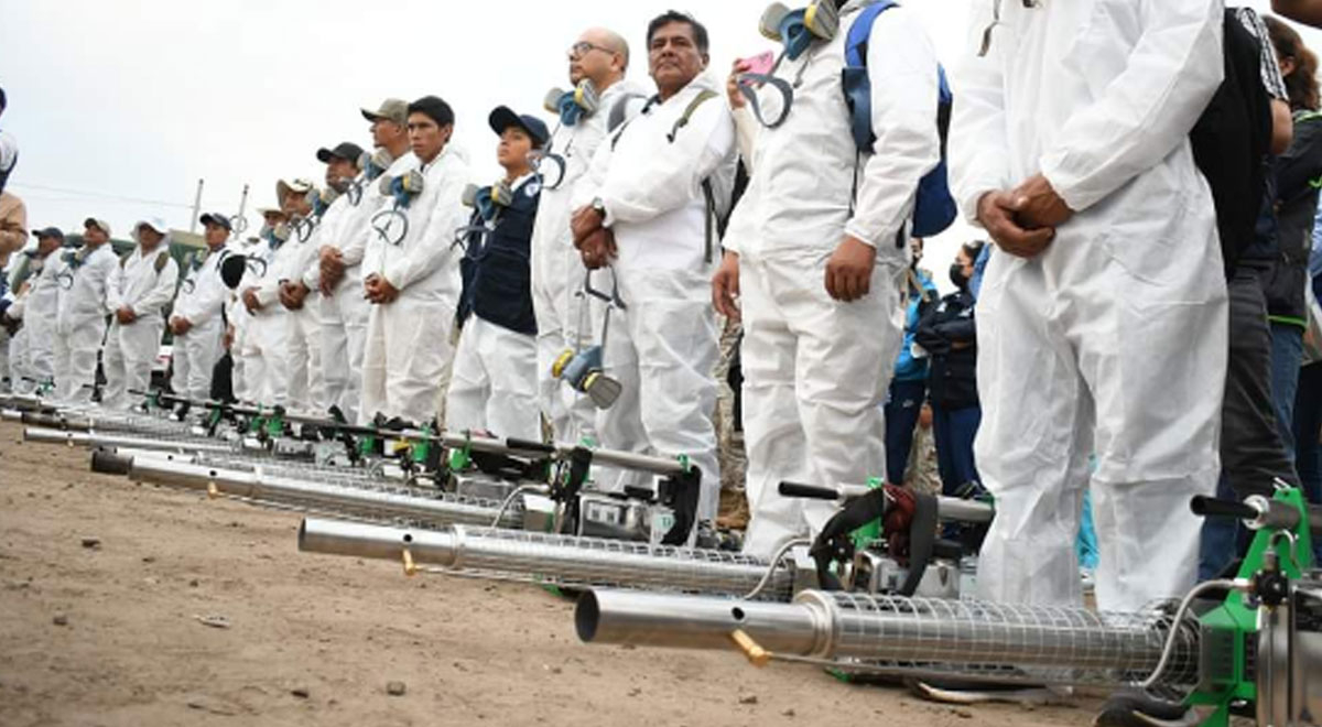 Lambayeque Minsa envía 130 máquinas de fumigación pero 94 estarían