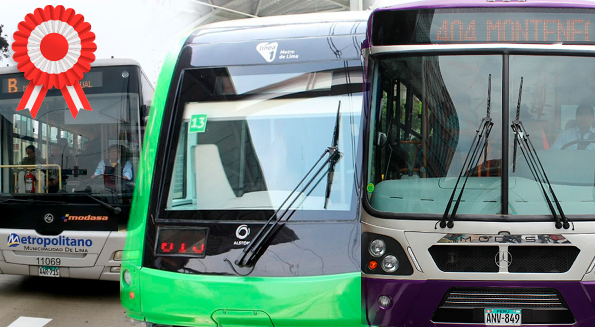 Fiestas Patrias En Lima Y Callao Descubre Los Horarios De Buses