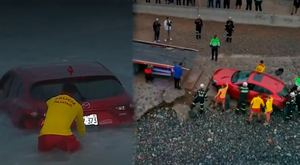 Miraflores conductor estacionó su auto cerca de playa Los Delfines y