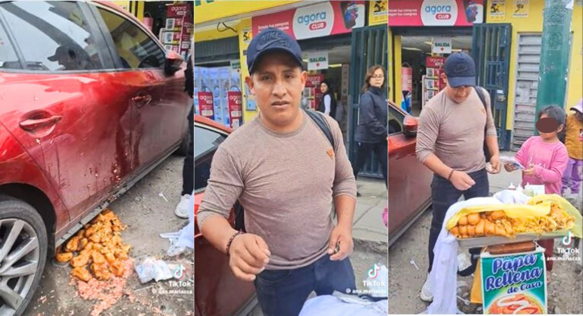 Serenos de Surquillo destruyen mercadería de humilde vendedor de comida