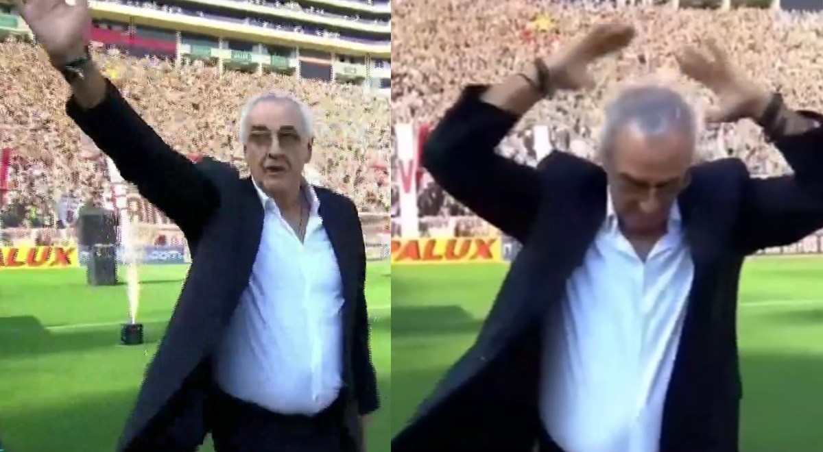 Universitario Jorge Fossati Sale A Recibir Medalla Tras Campeonar Con