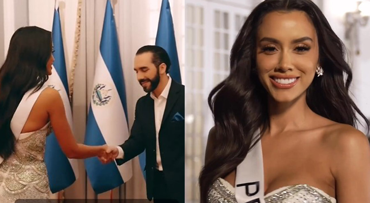 Miss Universo 2023 Camila Escribens se reunió con Nayib Bukele previo