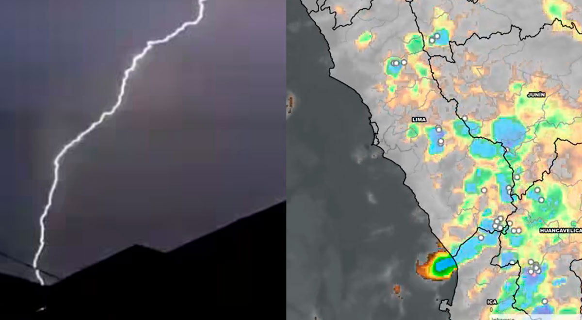 Senamhi confirma fuertes lluvias con descargas eléctricas en Huarochirí