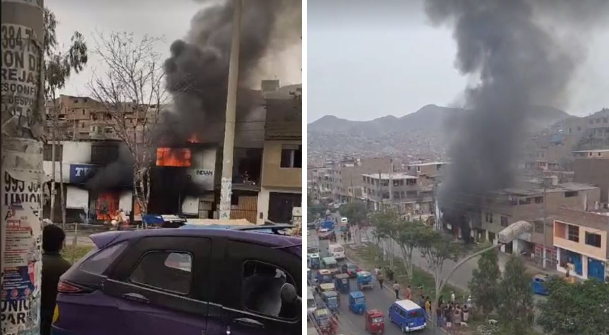 San Juan De Lurigancho Gigantesco Incendio Consume Almac N Clandestino