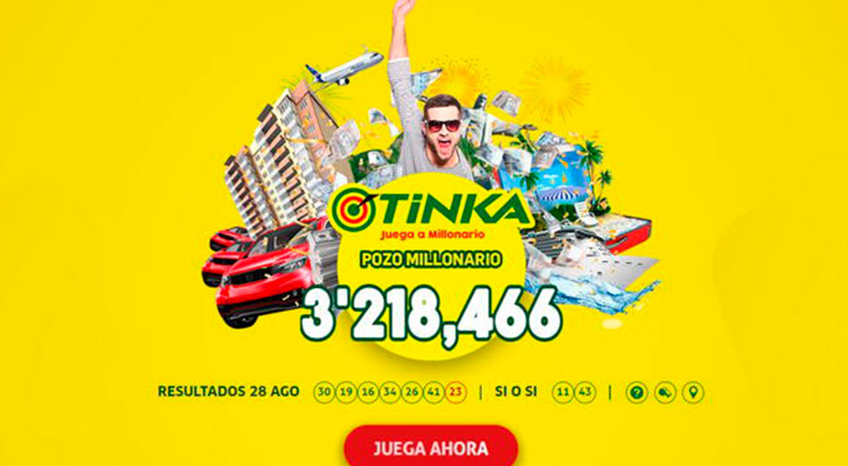 La Tinka: Mira Los Resultados Del Sorteo Del Miércoles 31 De Agosto Del ...