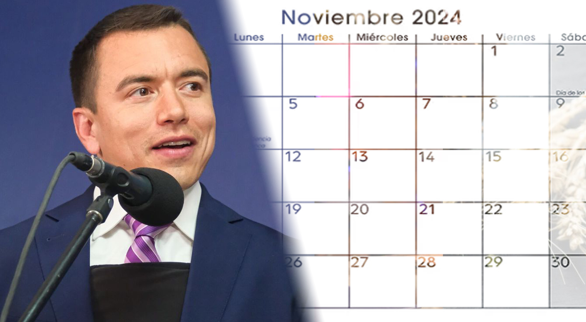 Decretan nuevo feriado en Noviembre 2024 Este es el día que se tomó