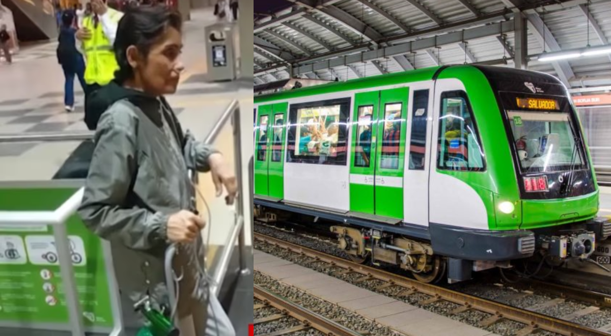 Linha 1 do Metrô de Lima: Mulher com fibrose pulmonar é impedida de entrar no trem com cilindro de oxigênio