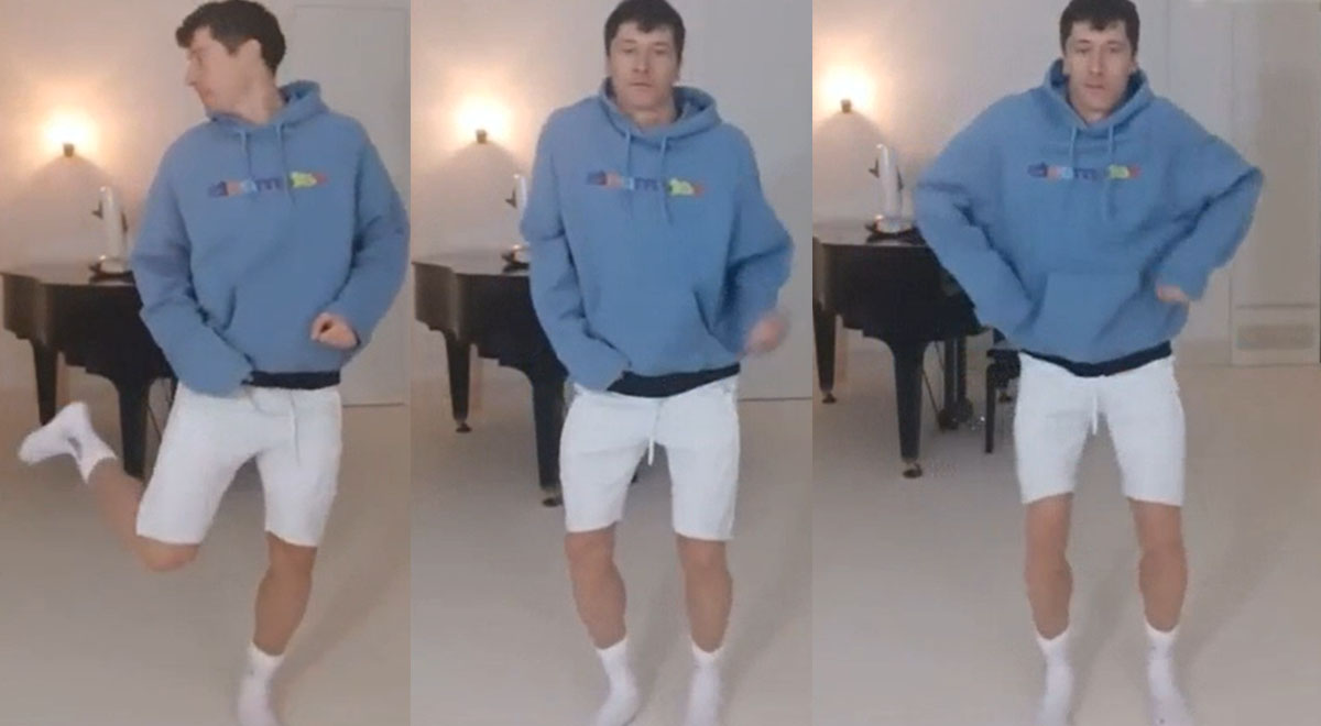Robert Lewandowski y su peculiar baile durante la ...