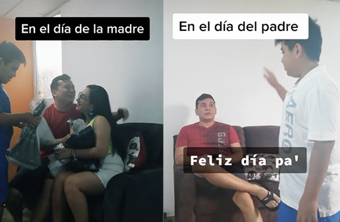 Tik Tok viral: Familia recrea divertida diferencia entre celebrar el Día  del Padre con el Día de la Madre | viral | redes sociales | Foto | Video |  El Popular