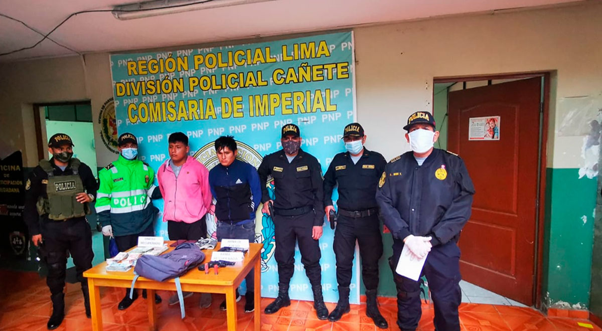 PNP captura a dos que robaron en una financiera | PNP | Cañete ...