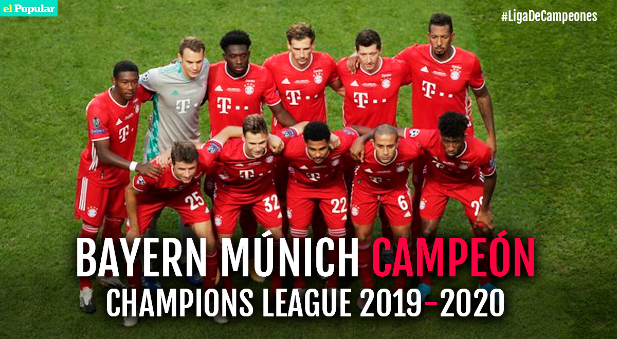 Bayern Múnich campeón Champions League 2020: venció al PSG con gol de