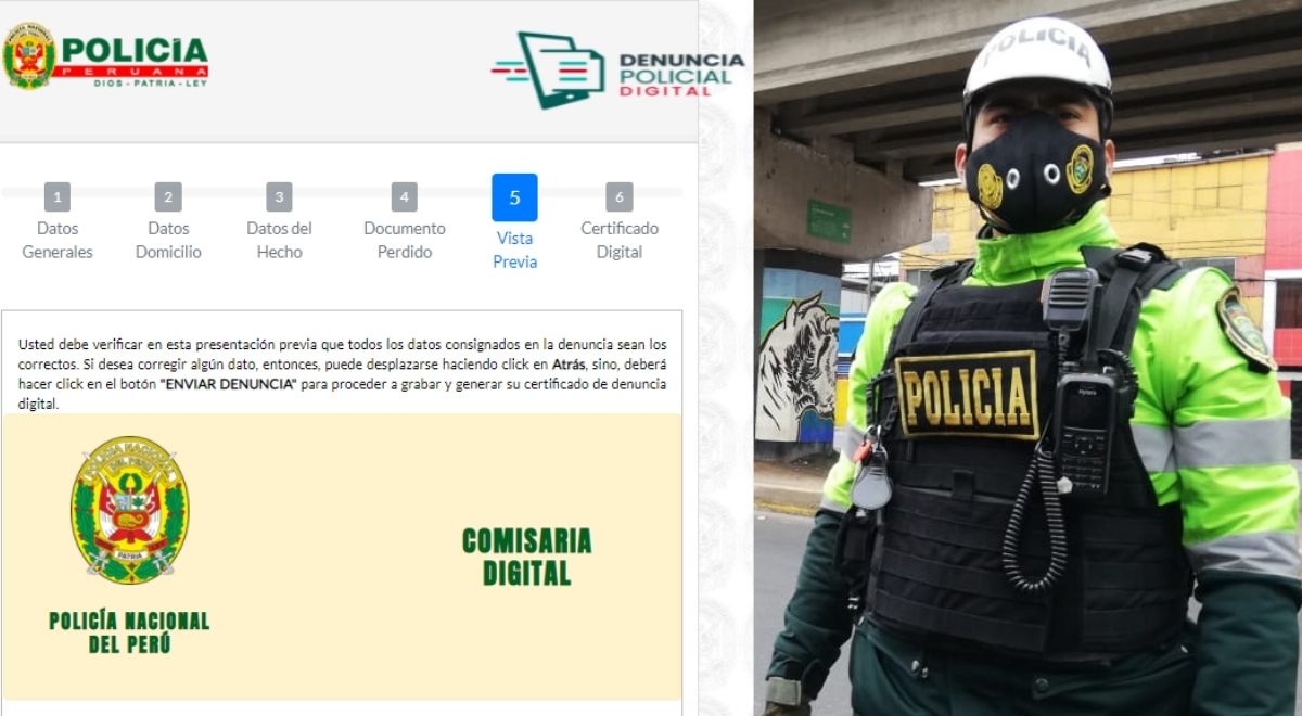 Policía.gob.pe Cómo Hacer Denuncia Policial Digital Con DNI Gratis Por ...