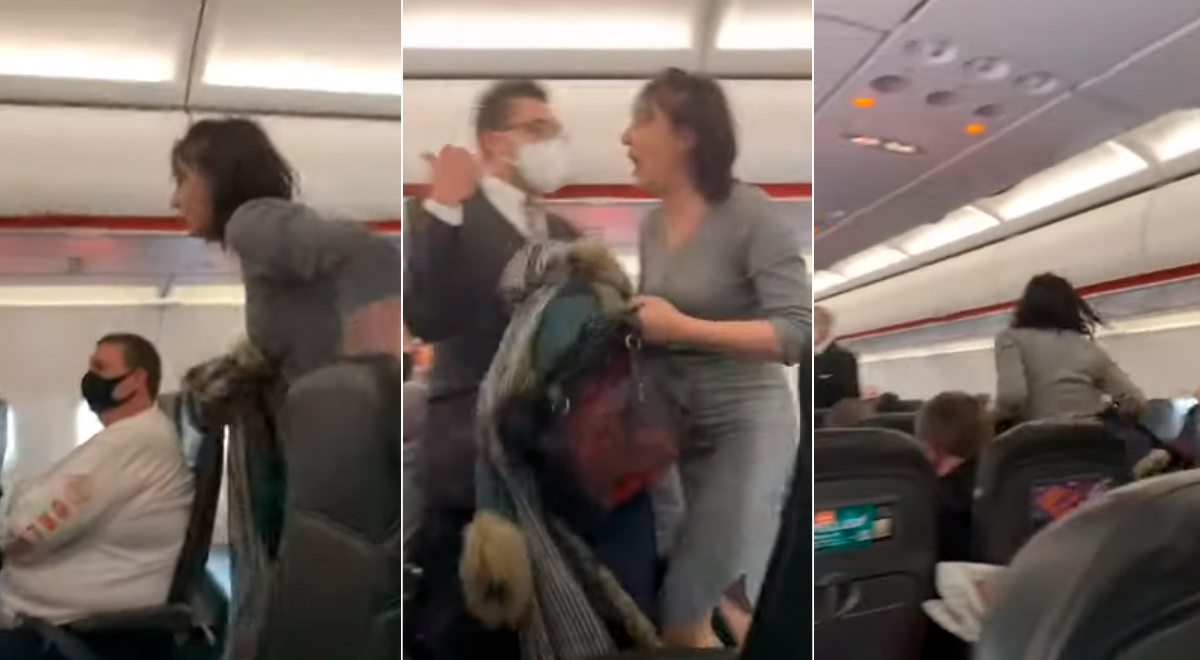 Youtube Viral Mujer Tose A Pasajeros De Avión Tras Ser Expulsada Por