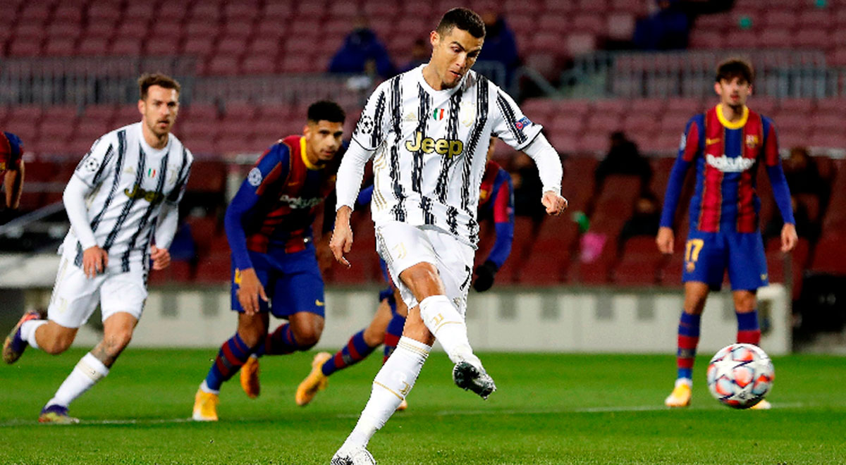 Barcelona vs. Juventus Cristiano Ronaldo GOLAZO 20 penal y supera a