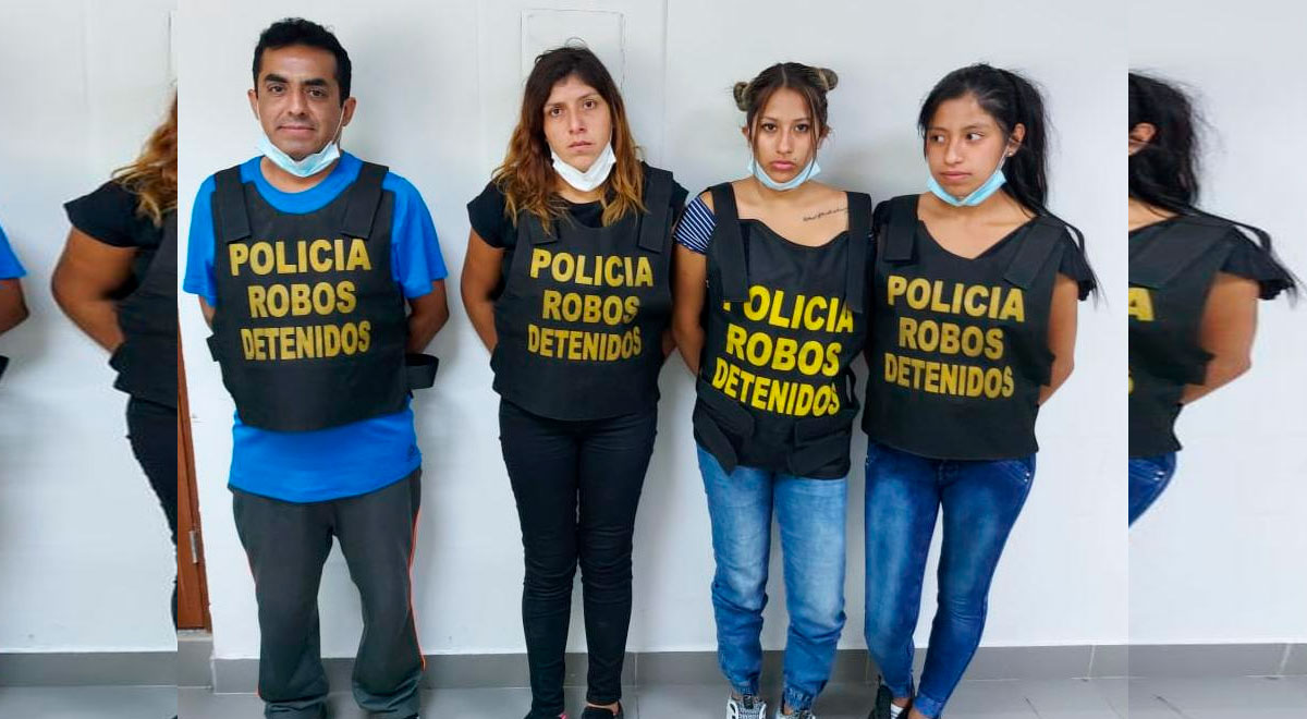 PNP captura a 3 mujeres y un hombre que robaban en centros comerciales ...