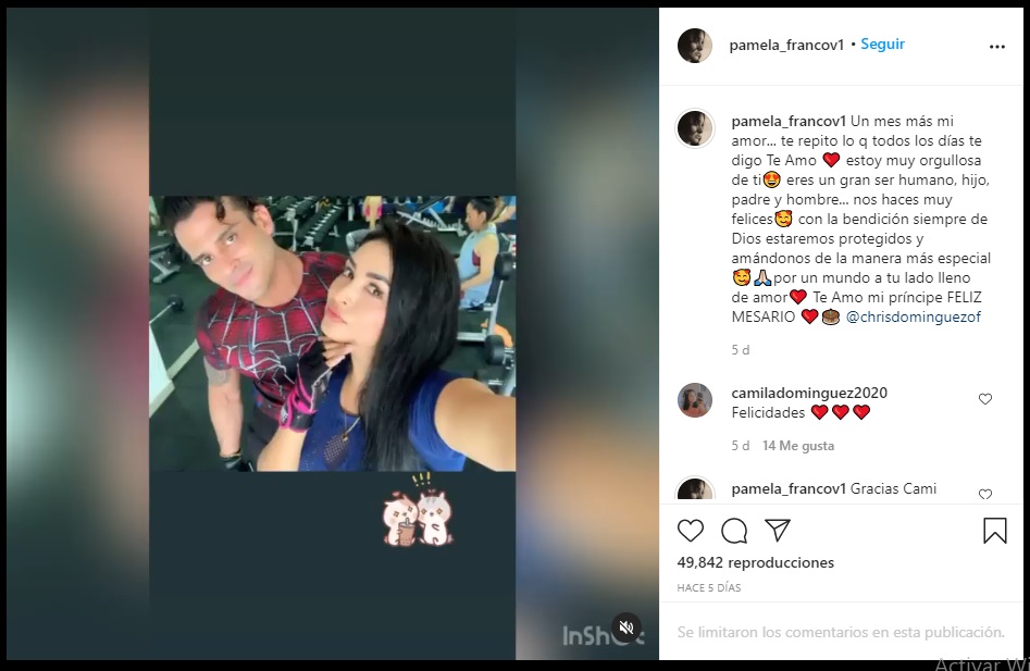 Pamela Franco Instagram Y Su Rom Ntica Dedicatoria A Christian Dom Nguez Te Amo Mi Pr Ncipe