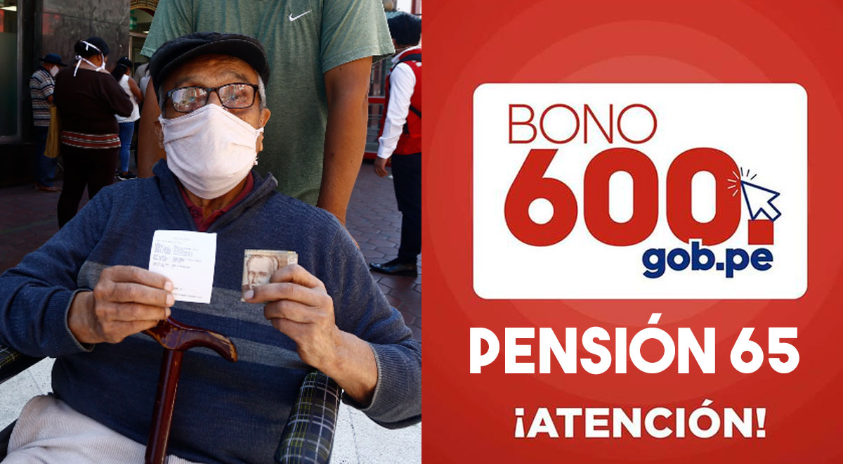 Bono de 600 soles cronograma pagos pensión 65 consulta si soy