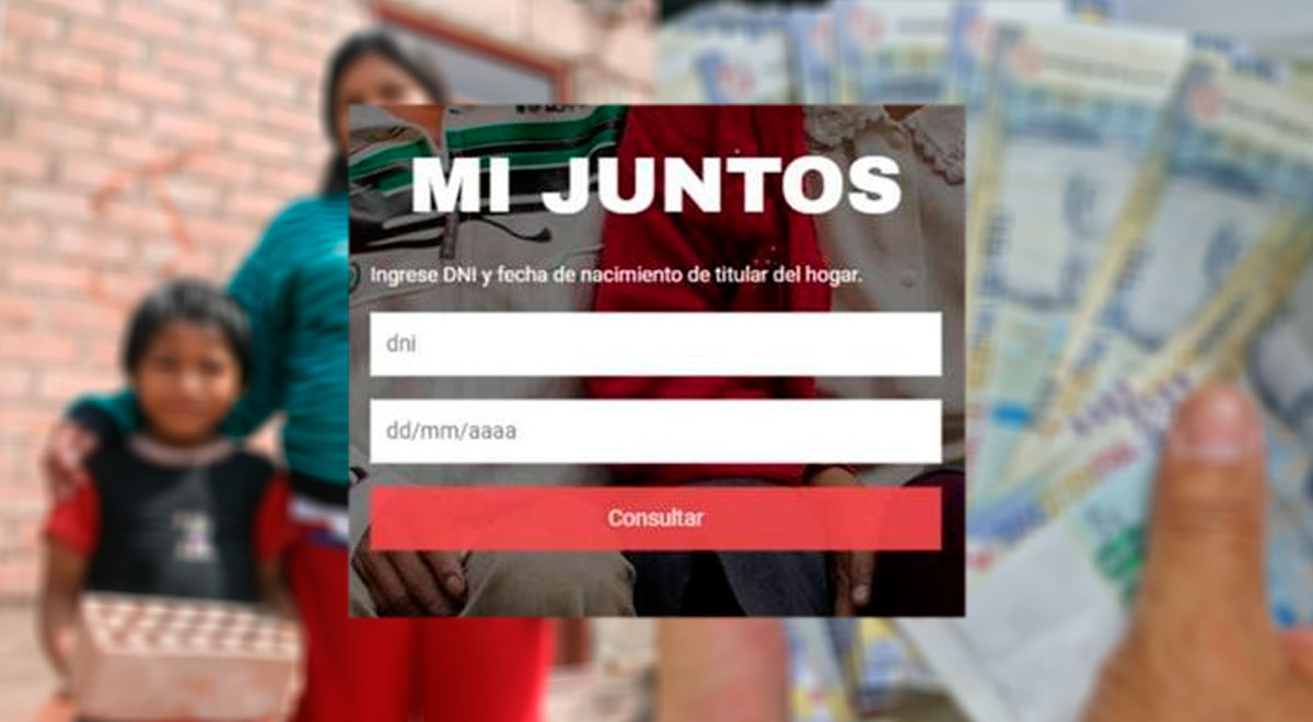 Mi Juntos bono para niños programa juntos link cómo saber si mi hogar