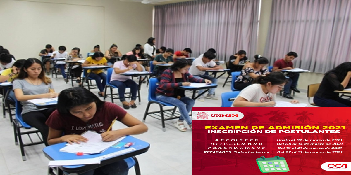 San Marcos 2021: inscripciones del examen de admisión ...