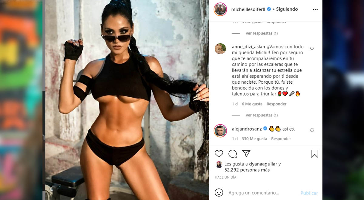 Michelle Soifer Alejandro Sanz Sorprende Al Reaccionar A Publicacion De Ex Chica Reality Amor Y Fuego Video El Popular