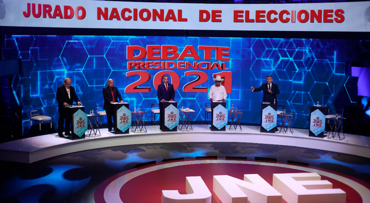 Tercer debate presidencial 2021 JNE TV en vivo hora, canal, candidatos