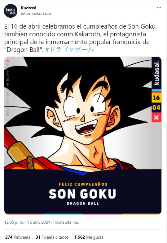 Goku está de cumpleaños y fanáticos de Dragon Ball lo celebran en redes  sociales [FOTO]