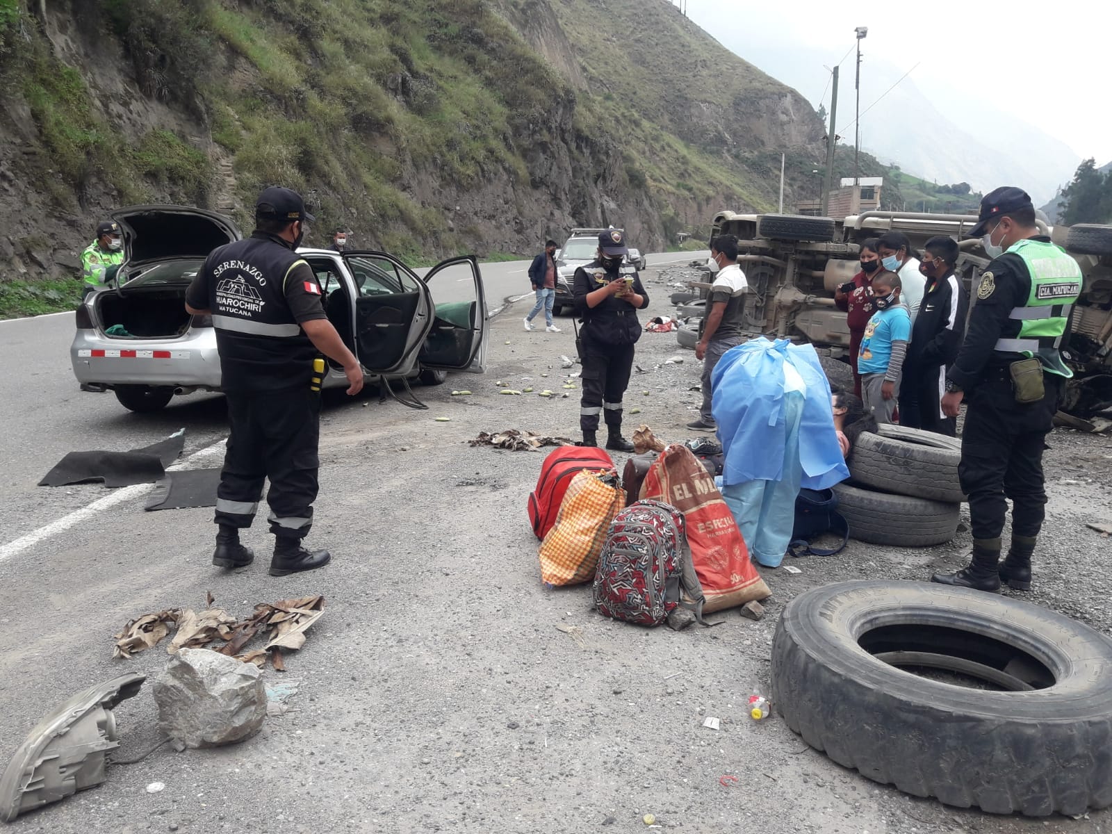 Matucana: Accidente De Tránsito En El Kilómetro 77 De La Carretera ...