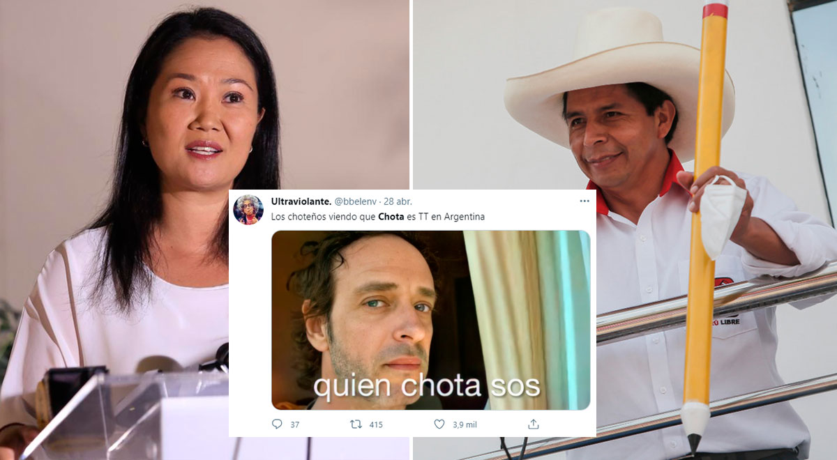 Argentina: Chota es viral en Twitter tras confirmarse debate entre Keiko  Fujimori y Pedro Castillo, fotos | El Popular