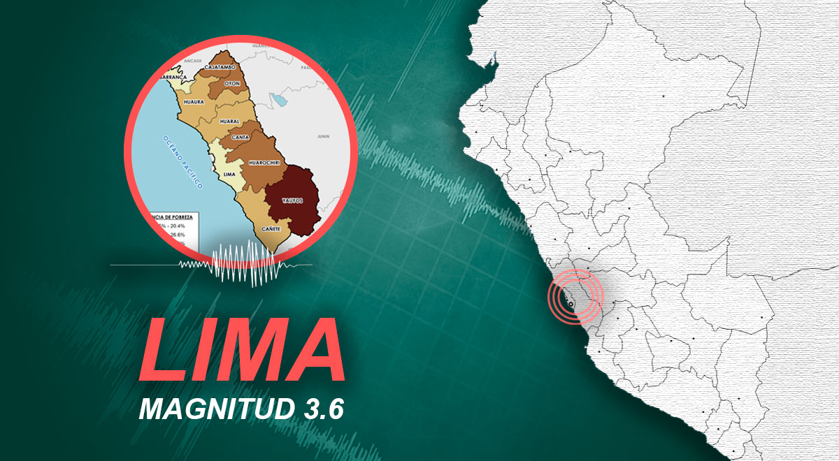 Temblor de magnitud 3.6 se registró Lima, con epicentro en ...