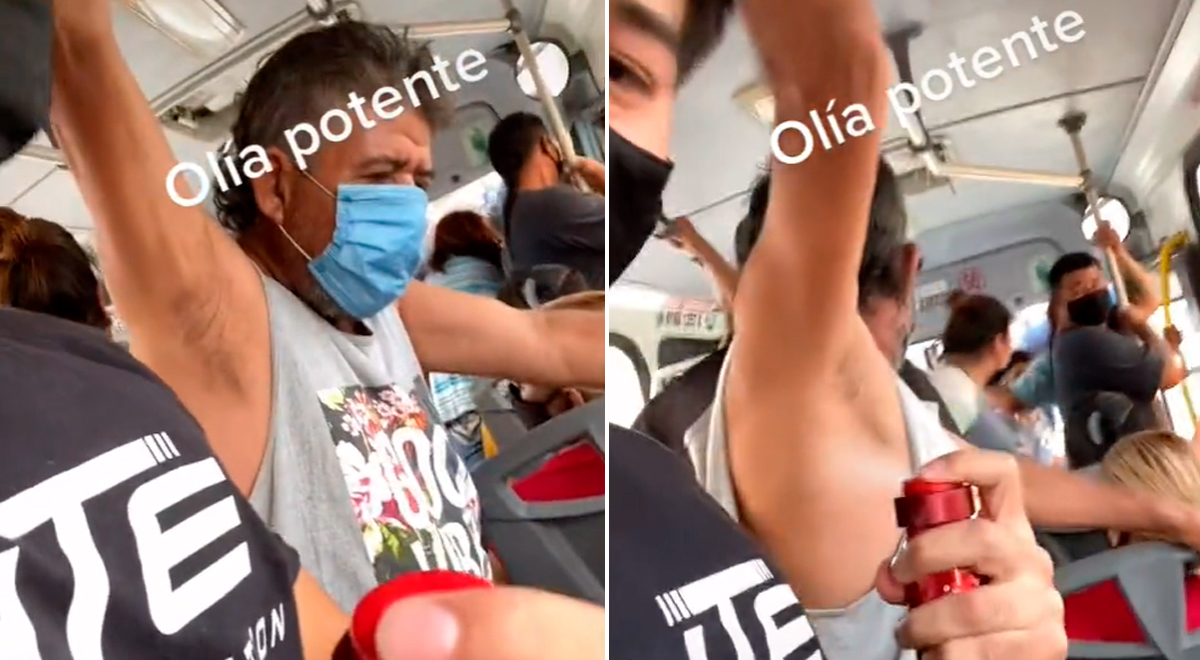 TikTok video viral: Joven no soportó el mal olor en bus y le roció  desodorante a pasajero: “Olía potente” | El Popular
