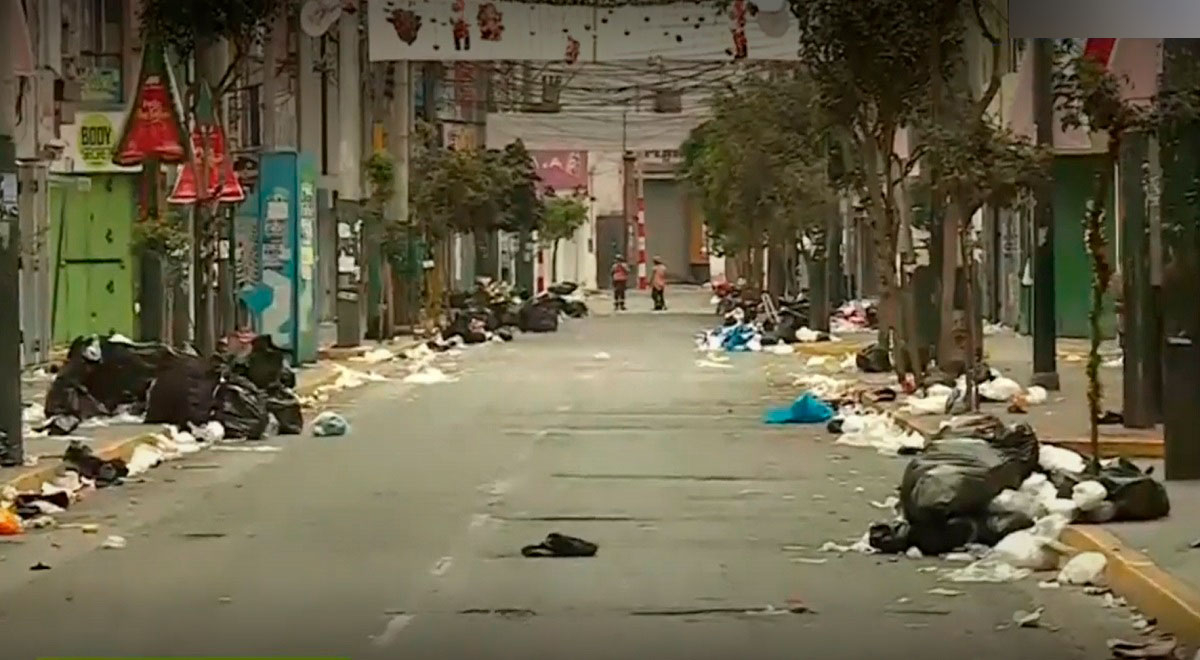 Gamarra: Registran gran cantidad de basura y calles vacías tras ...