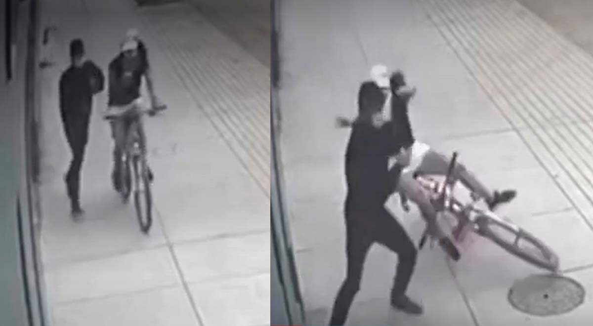 Surco: delincuente asalta a joven que iba manejando bicicleta