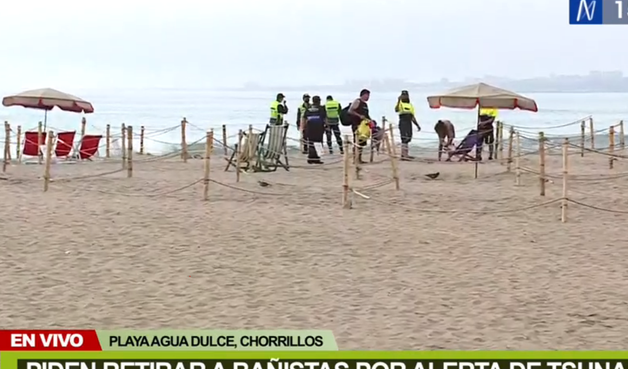 Chorrillos: evacuaron a bañistas de playa Agua Dulce por supuesta alerta de  tsunami [VIDEO]