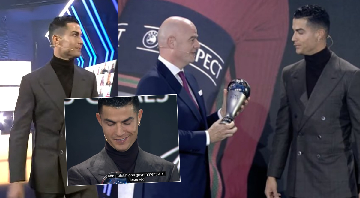 Como un niño con su juguete: Cristiano Ronaldo y su emotiva reacción en Premios The Best [VIDEO]