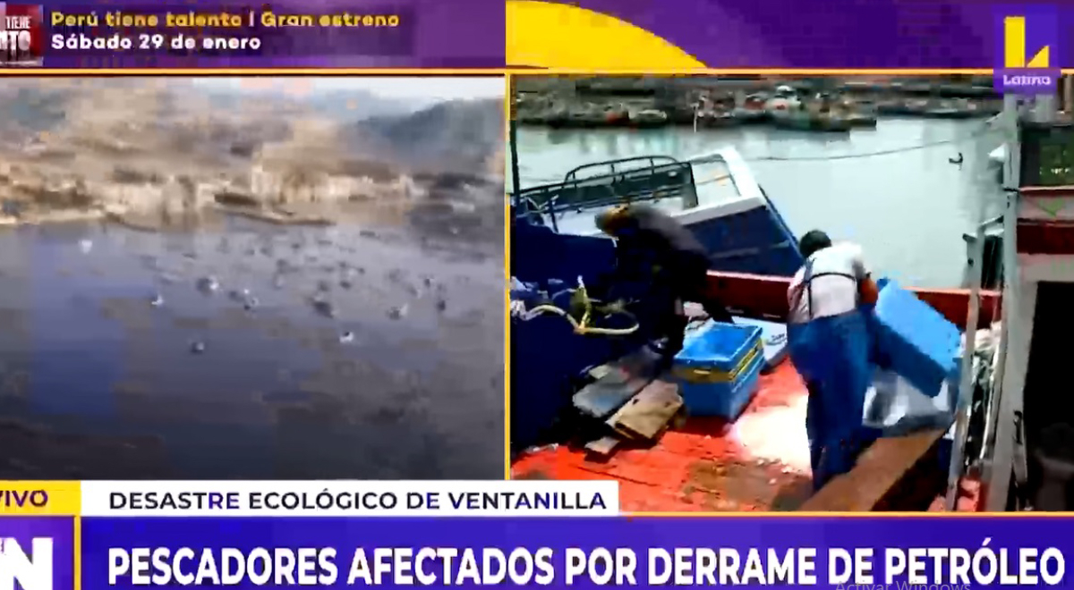 Pescadores afectados por derrame de petróleo de Repsol en Ventanilla [VIDEO]