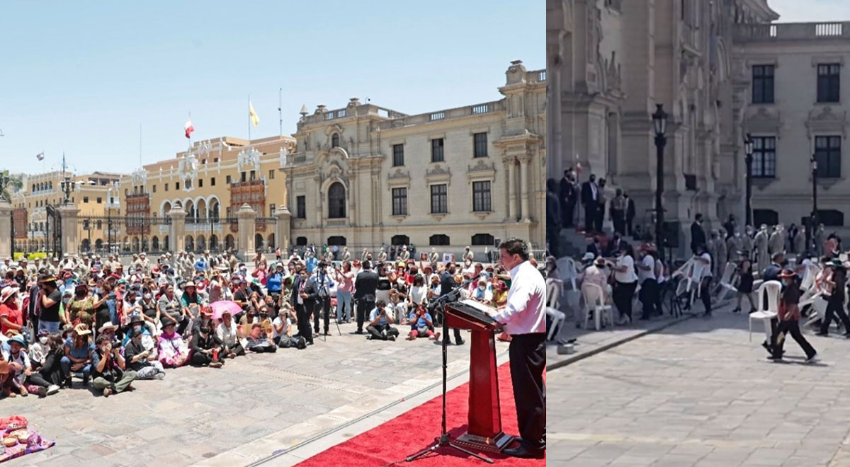 Pedro Castillo organiza ceremonia por el día de la mujer y las expone ...