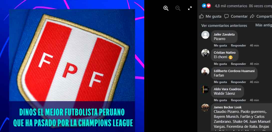 Champions League surveys Peruvians and it goes viral for knowing the