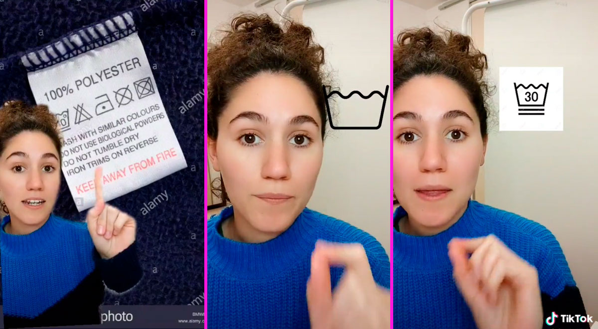 TikTok viral ¿Qué significan los símbolos en las etiquetas de ropa