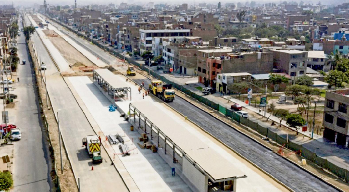 Metropolitano: Ampliación De Tramo Norte Se Encuentra Al 82% De Avance ...