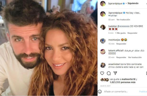 Gerard Piqué still has romantic photos with Shakira on Instagram